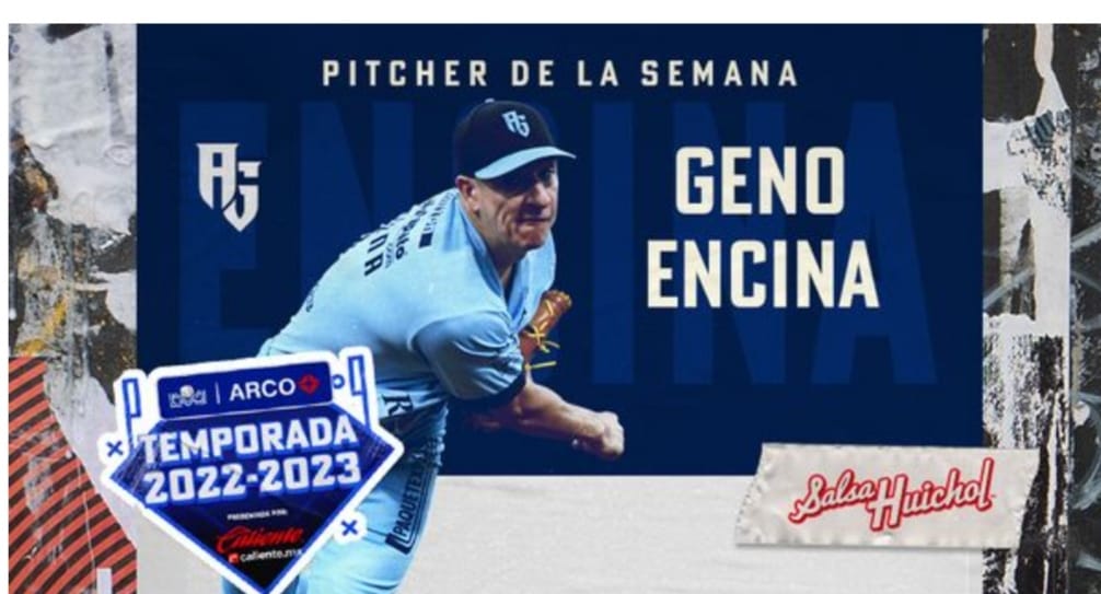 Geno Encina se lleva nominación de Pitcher de la Semana en la LMP